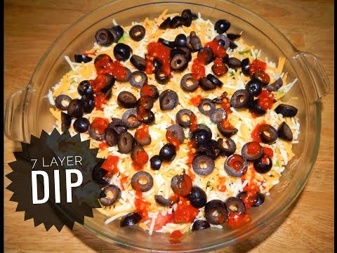 How To Make A 7 Layer Bean Dip - Appetizer Dip Recipe...