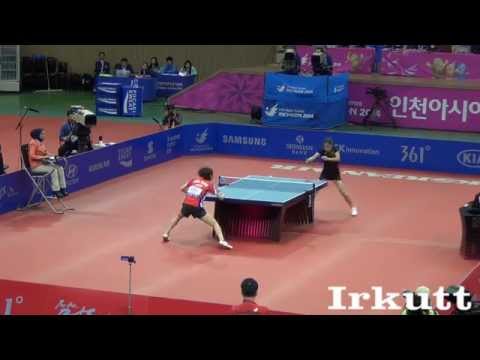 Liu Shiwen - Yang Haeun. 2014 Asian Games. Women's Semifinal.