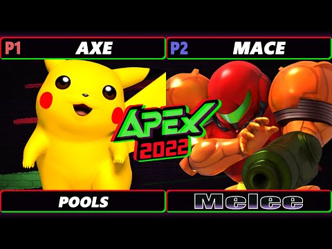 Apex 2022 - Axe (Pikachu) Vs. Mace (Samus) SSBM Melee Tournament