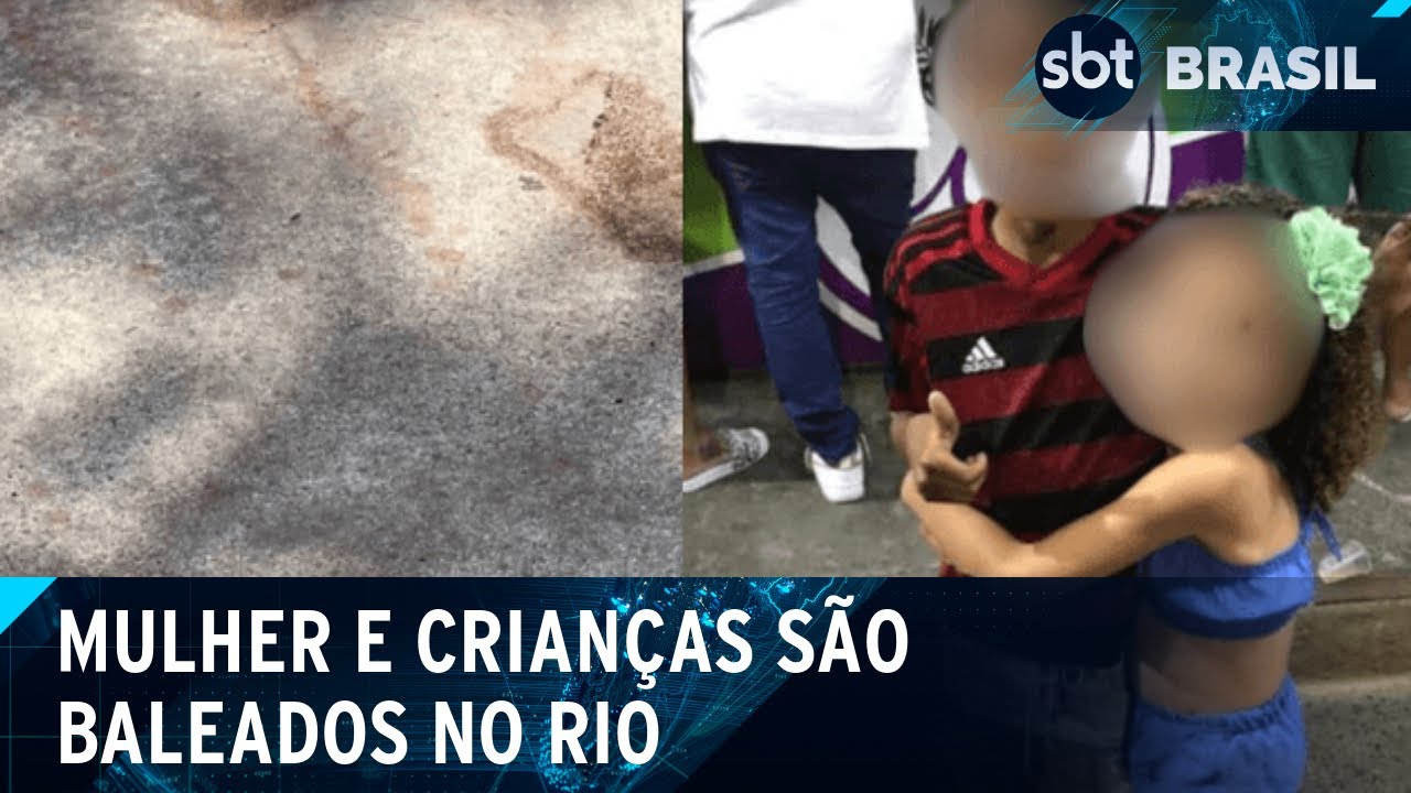 Tiroteio no Rio de Janeiro deixa uma mulher e duas crianças feridas | SBT Brasil (07/12/2024)