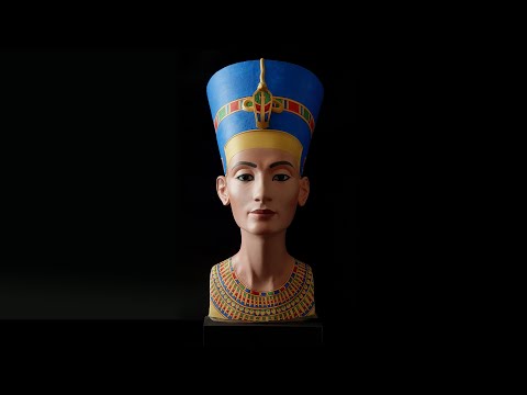Nofretete (Nefertiti). Neue Büste von Matthias Wagner