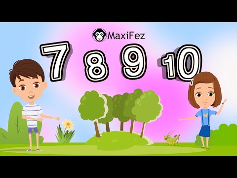 Zahlenlied von 1 bis 10  - MaxiFez - Bienlein Kinderlieder - German Numbers Song