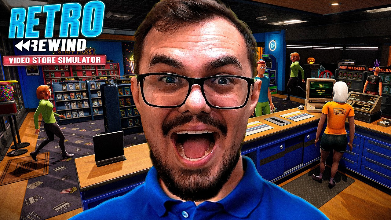 A LOCADORA FICOU LOTADA - Retro Rewind - Video Store Simulator Ep2