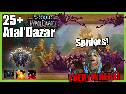 25+ Atal'Dazar | WoW Mythic + | Discipline Priest Gameplay | Pug adventures