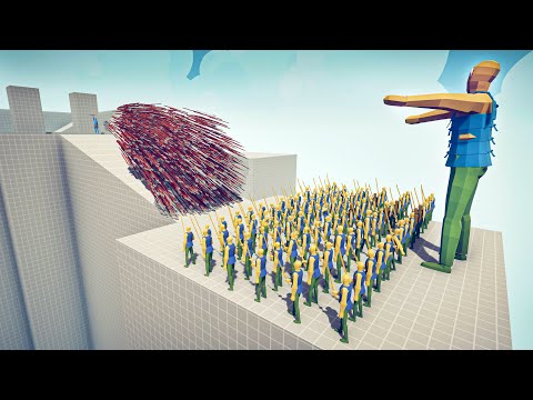 100x ROBLOX NOOB + GIANT vs EVERY GOD - 🏹 Totally Accurate Battle Simulator TABS