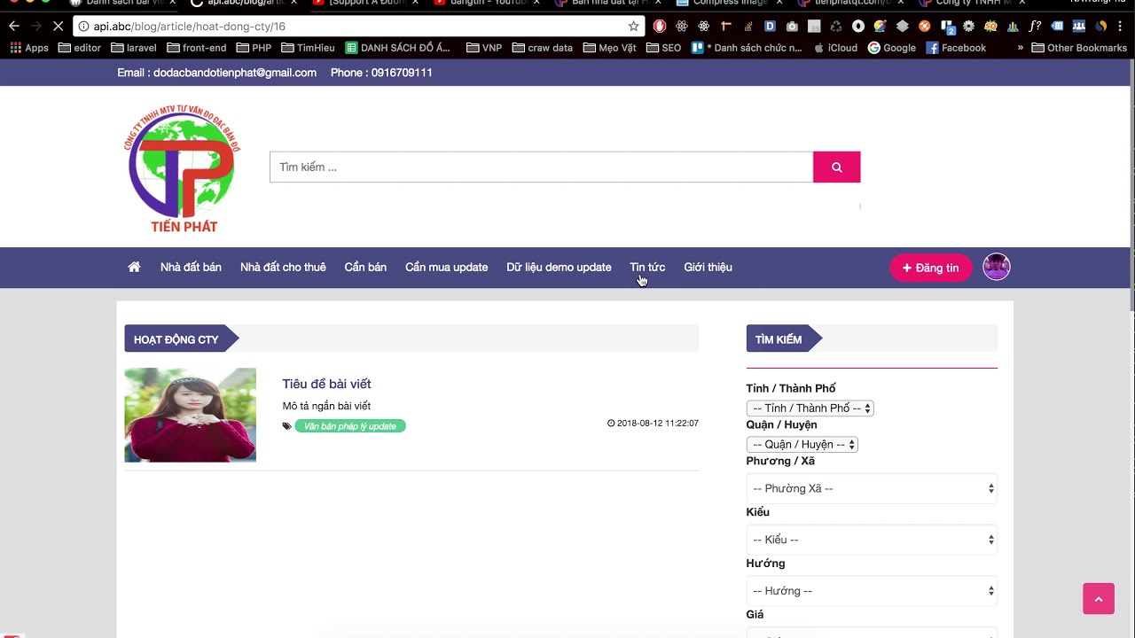 [Support A Đương ] - Thêm danh mục tin tức và thêm mới bài viết