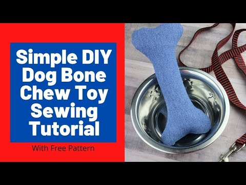Simple DIY Dog Bone Chew Toy Sewing Tutorial