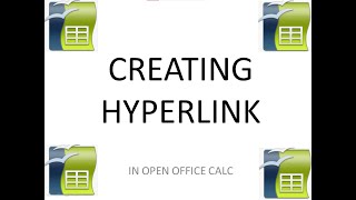 HOW TO CREATE HYPERLINK IN OPEN OFFICE CALC || CLASS 10 ||