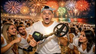 I did metal detecting at the most crowded New Year's Eve party in São Paulo.