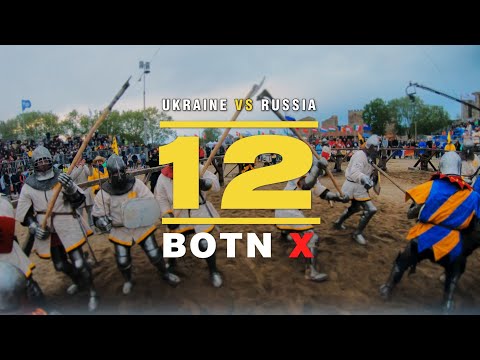 Buhurt Tech TV GoPro | BOTN X 12vs12 Ukraine vs Russia 60fps