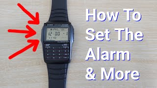 Casio Data Bank Watch – How To Set The Alarm And More