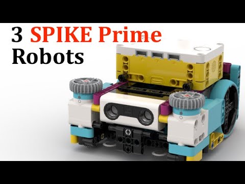 3 Spike Prime Robot Designs