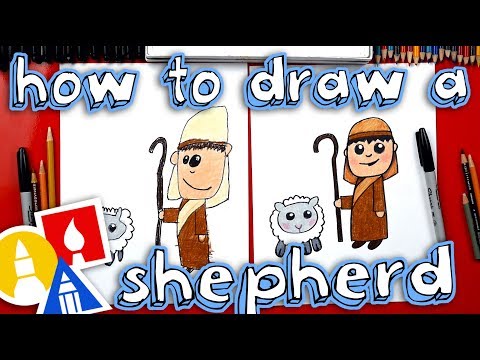 How To Draw A Shepherd - Nativity - YouTube