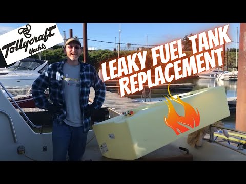 Tollycraft Sportfisher 34ft Fuel Tank Install