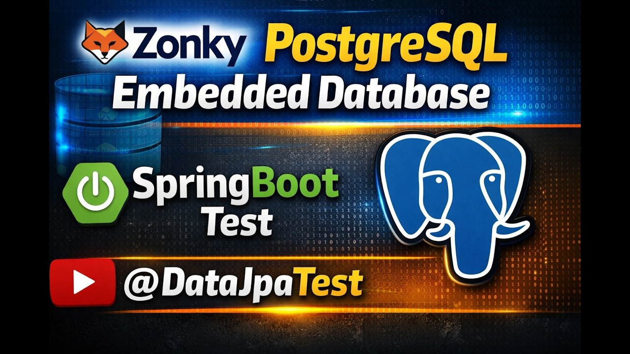 Zonky Postgresql embedded database | springboot Test | datajpatest