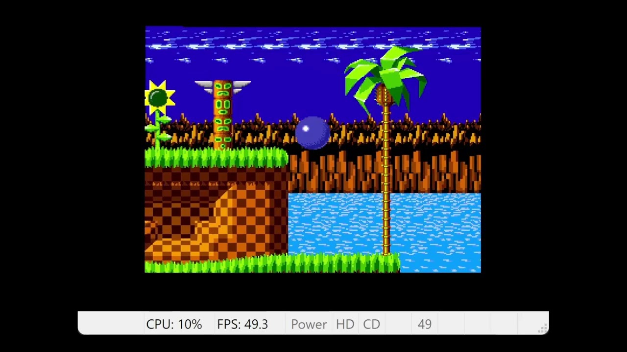 Sonic the Hedgehog Amiga Tech Demo WinUAE A1200