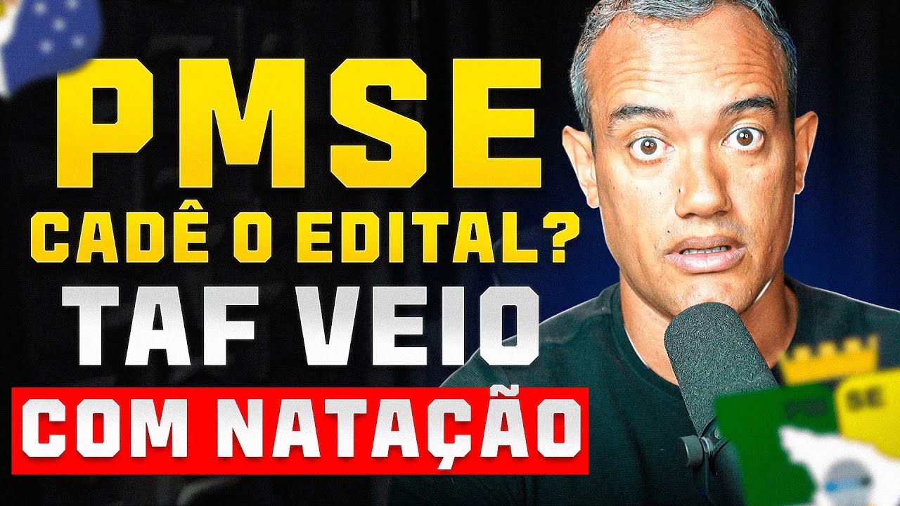 PMSE NADA DE EDITAL, TAF VEIO NATAÇÃO