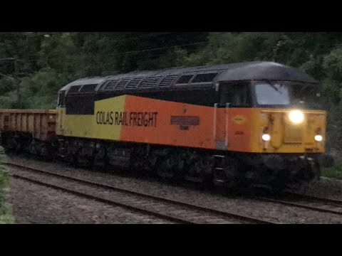 Colas Rail 56049 & 56105 Passing Croft | 632V Doncaster Up Decoy to Heighington | 17/06/21