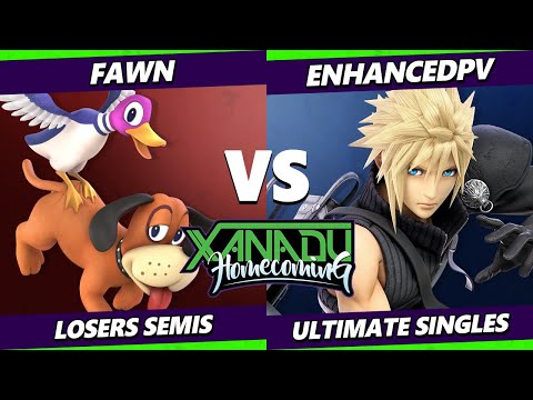 Xanadu Homecoming Losers Semis - fawn (Duck Hunt) Vs. enhancedpv (Cloud) Smash Ultimate - SSBU