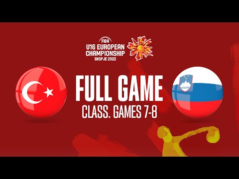 Turkey v Slovenia | Full Basketball Game | FIBA U16 European Championship 2022