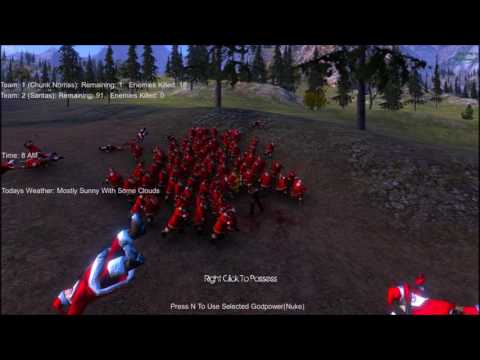 Chuck Norris vs 100 Santas Ultimate Epic Battle Simulator