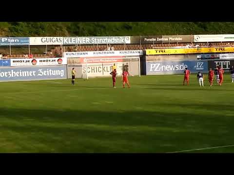 Fc Nottingen vs Tsg Backnang Oberliga Baden Württemberg Tor zum 2:0 FCN Saison 17/18