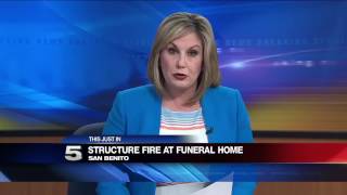 San Benito Fire Responds to Blaze at Funeral Home