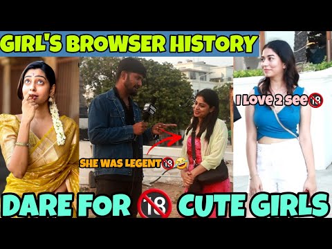 GIRLS BROWSER HISTORY 🤣🔞 CHECKING | DARE FOR CUTE GIRLS | VJ SAMEER | HASHTAG TODAY | TRENDING TAMIL