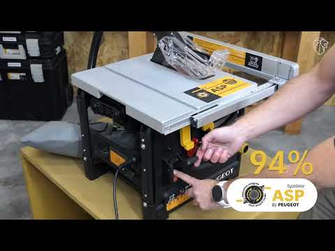 Scie sur table 2200W avec aspirateur intégré - ENERGYSAW-185ASP PEUGEOT