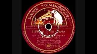 Django Reinhardt & Freddie Taylor - Georgia On MY Mind - 1936 October 15 - Gramophone, Paris