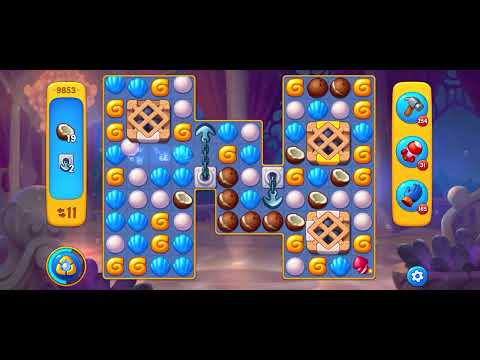 Fishdom level 9853 no boosters フィッシュダム ノーマル