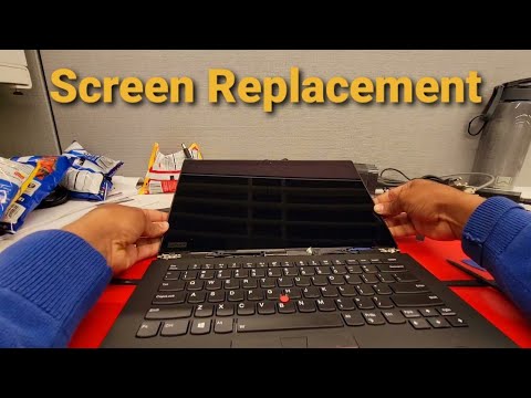 LCD screen replacement on Lenovo Laptop Thinkpad X1 Yoga Gen 3 Type 20LE