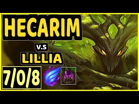 KREOX (HECARIM) vs LILLIA - 7/0/8 KDA JUNGLE GAMEPLAY - EUW Ranked MASTER