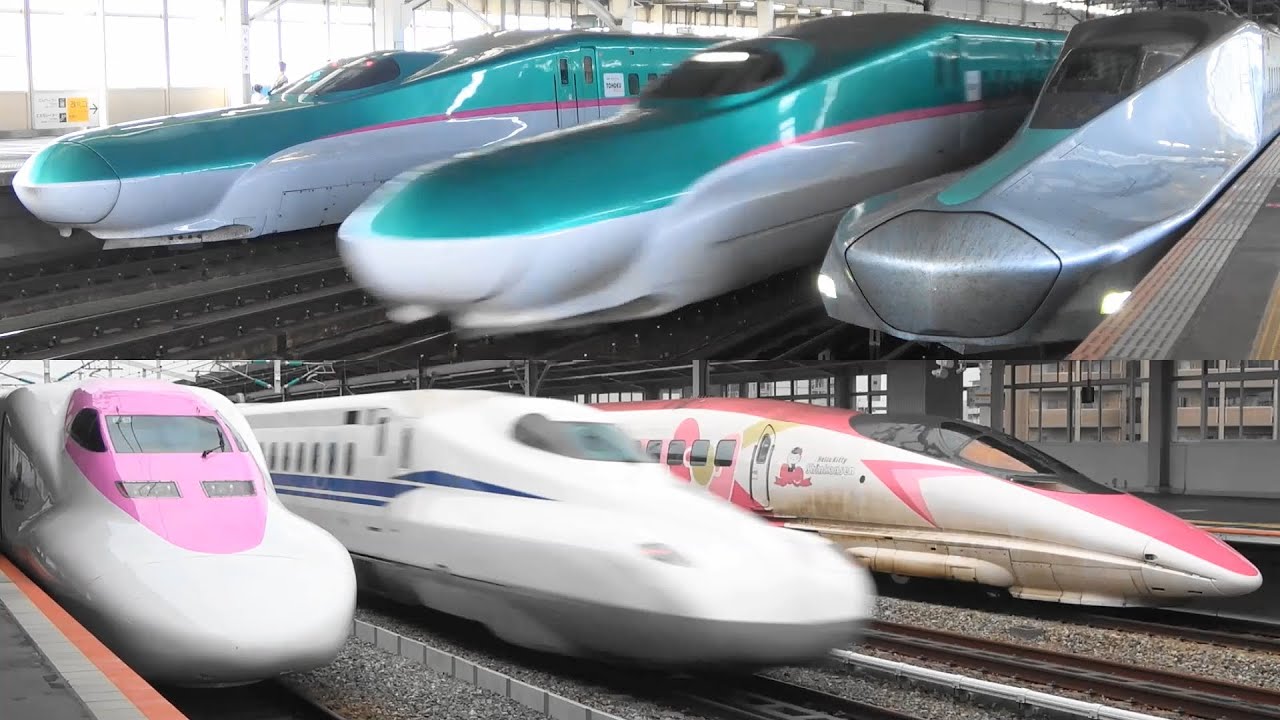 2025 日本全国新幹線 迫力の高速通過映像集! E3系,ALFA-Xなど Shinkansen High-Speed passing Collection