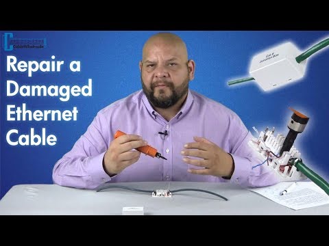 Repair a Cat6 / Cat5e Ethernet Network Cable with a Junction Box