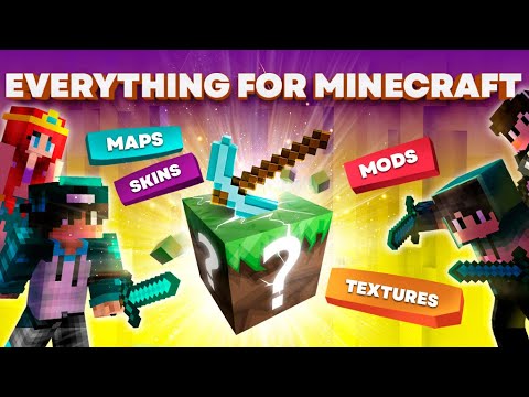 Mods, maps skins for Minecraft video