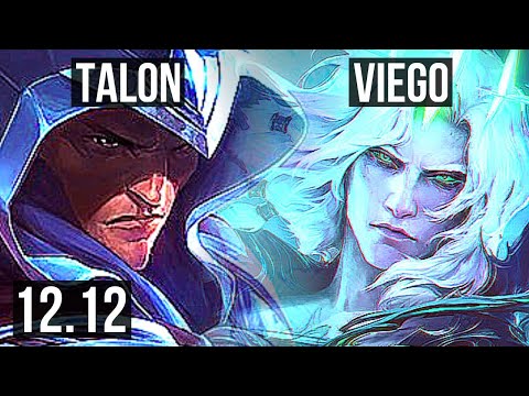 TALON vs VIEGO (MID) | 2/0/9, 1300+ games, 1.8M mastery | KR Master | 12.12