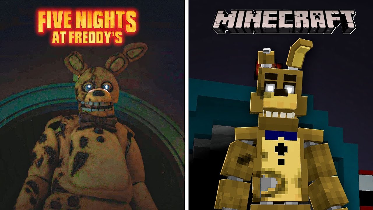 Criei CENAS de FIVE NIGHTS AT FREDDY'S No Minecraft !