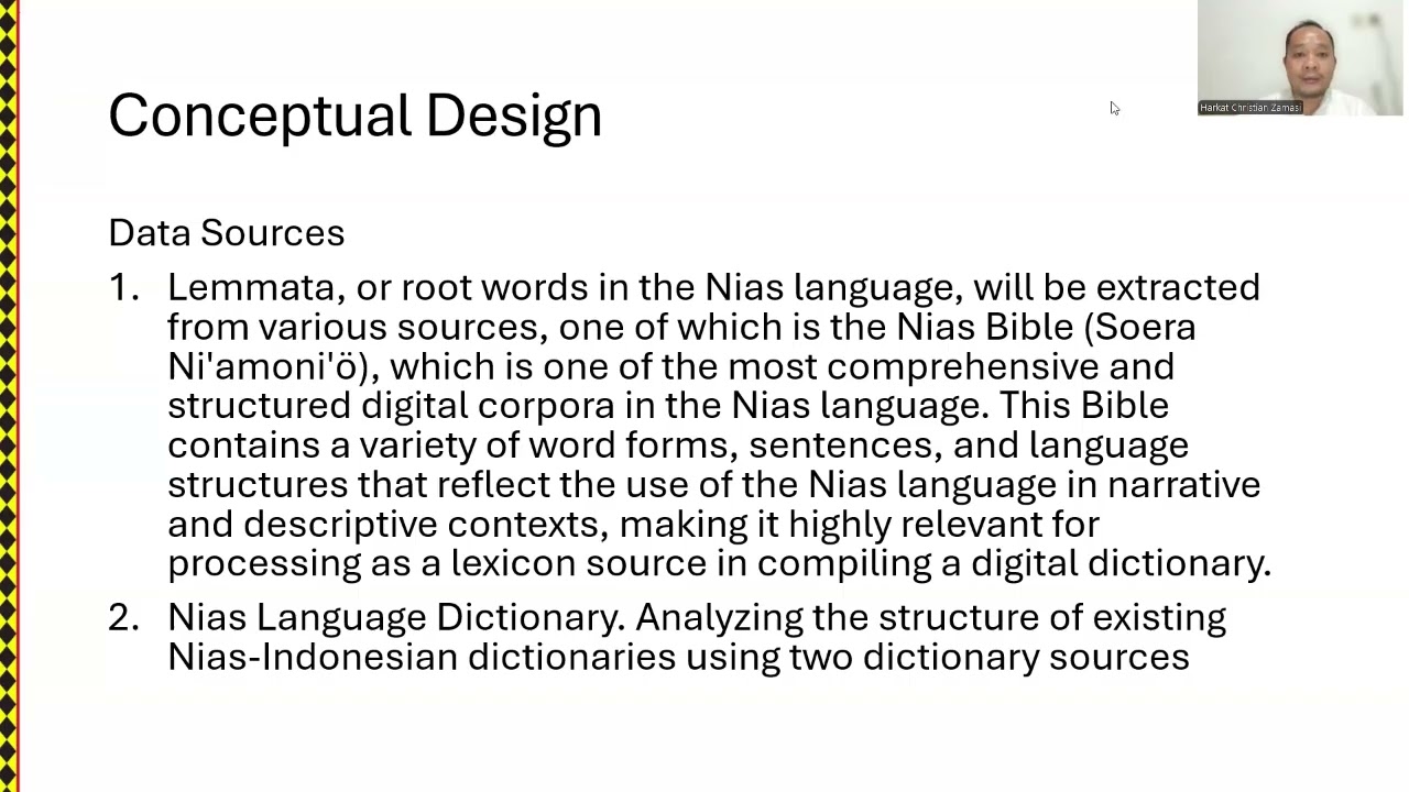 DEVELOPMENT OF THE LI NIHA DICTIONARY DATA MODEL TO SUPPORT THE DIGITALIZATION AND PRESERVATION