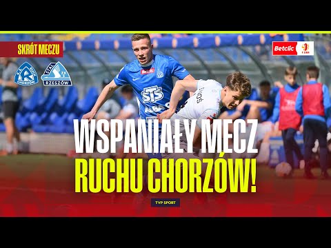 SKRÓT: RUCH CHORZÓW - STAL RZESZÓW. NIEBIESCY WRACAJĄ DO GRY! BETCLIC 1 LIGA