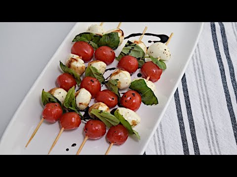 Caprese Skewers-Easy Appetizer #caprese #appetizer #easyrecipe