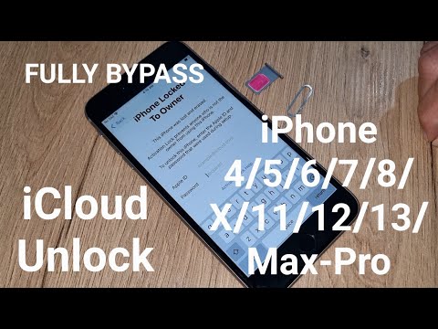 Fully Bypass iCloud Lock iPhone 5/6/7/8/X/11/12/13/X/Max-Pro✔️iCloud Activation Lock Unlock✔️