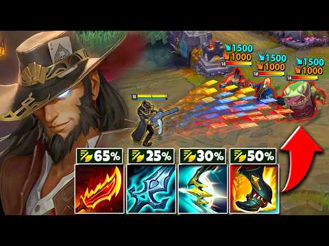 Twisted Fate but I have a Card Machine Gun that melts you... (3.00 ATTACK SPEED)