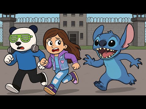 ESCAPAMOS DE LA PRISION DE STITCH EN ROBLOX