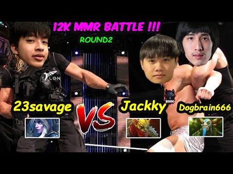 12K MMR Battle Jackky vs 23savage - Talon BOOM Carry Battle Round2