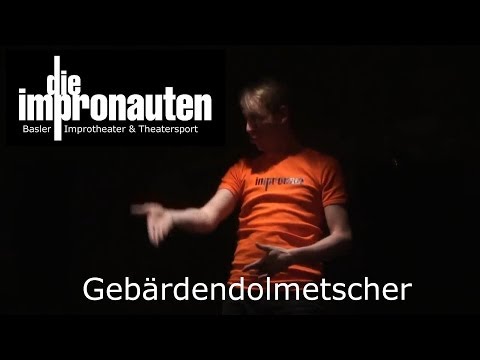 Gebärdendolmetscher – Die Impronauten (mit Untertitel)