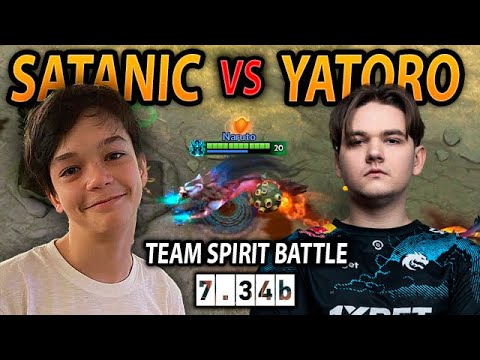15 Year Old God SATANIC vs YATORO Carry Battle — PA vs Morphling 7.34b