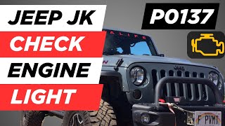 Jeep Wrangler Check Engine Light? EASY FIX for P0137 O2 Sensor (3.6L Pentastar)