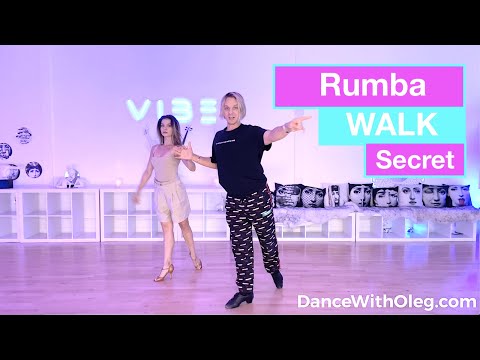 How to dance Rumba Walks like a Pro? Ballroom Dance Lessons | Rumba Walks Technique Tutorial - Oleg