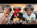 MUTE BLIND DEAF CHALLENGE W ROMAN OMARION Baking Cookies DID IT ACTUALLY WORK THIS TIME